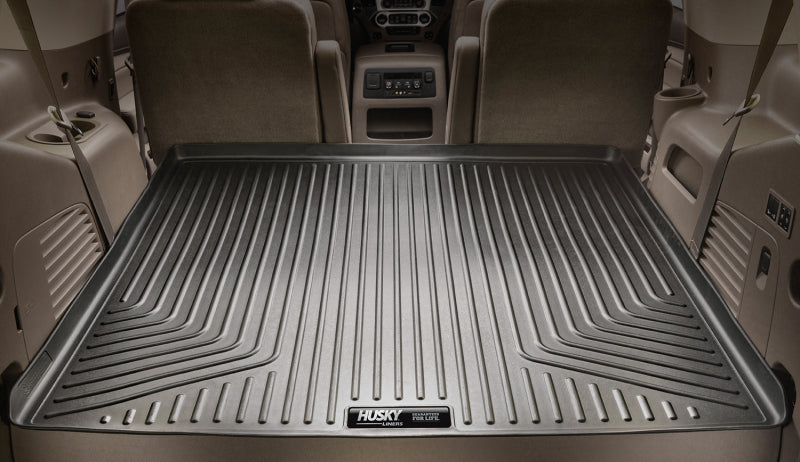 Load image into Gallery viewer, Husky Liners 11-22 Dodge Durango WeatherBeater (Over Folded 3rd Row) Black Rear Cargo Liner
