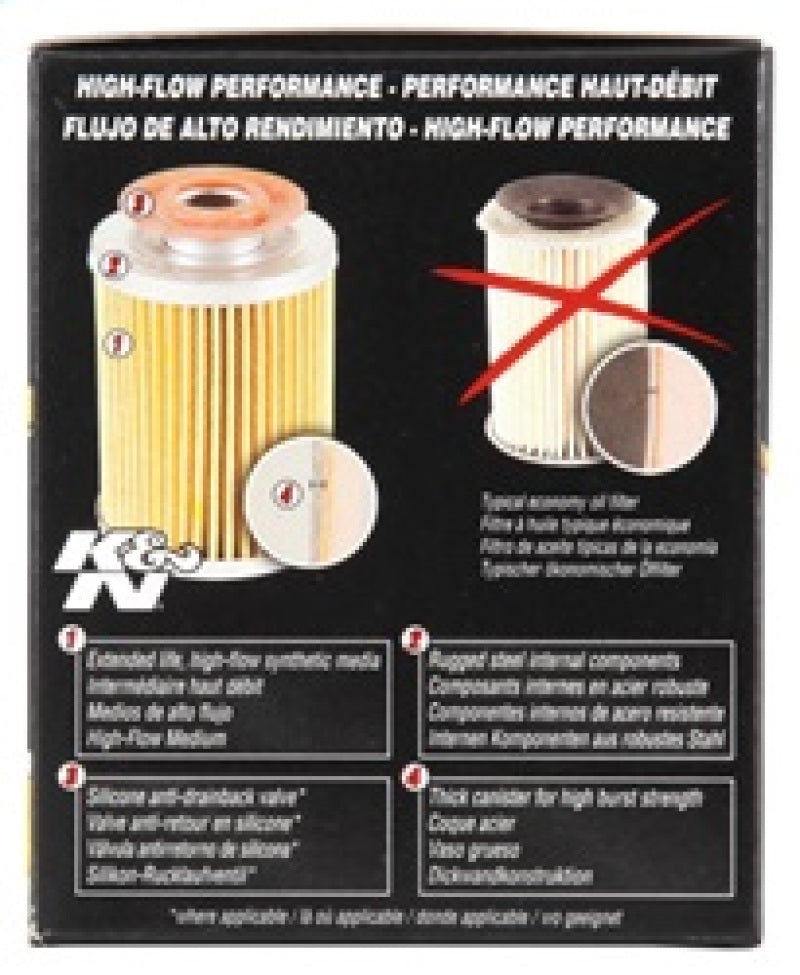 Load image into Gallery viewer, K&amp;N Chevy / Pontiac / GMC / Buick Performance Gold Oil Filter
