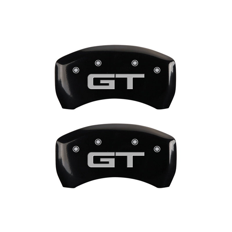 Load image into Gallery viewer, MGP Rear set 2 Caliper Covers Engraved Rear 2015/GT Black finish silver ch
