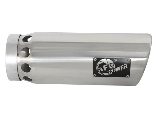 aFe MACHForce XP Cat-Back SS-304 5in Intercooled Exh Tip 5in In x 6in Outx16inL Bolt-On Right (Pol)