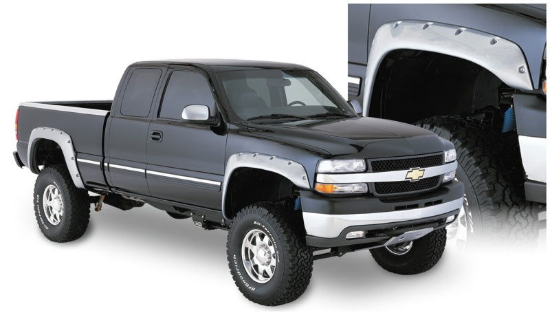 Load image into Gallery viewer, Bushwacker 07-07 Chevy Silverado 1500 Classic Fleetside Cutout Style Flares 2pc - Black
