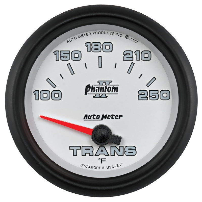 Load image into Gallery viewer, AutoMeter Gauge Transmission Temp 2-5/8in. 100-250 Deg. F Electric Phantom II
