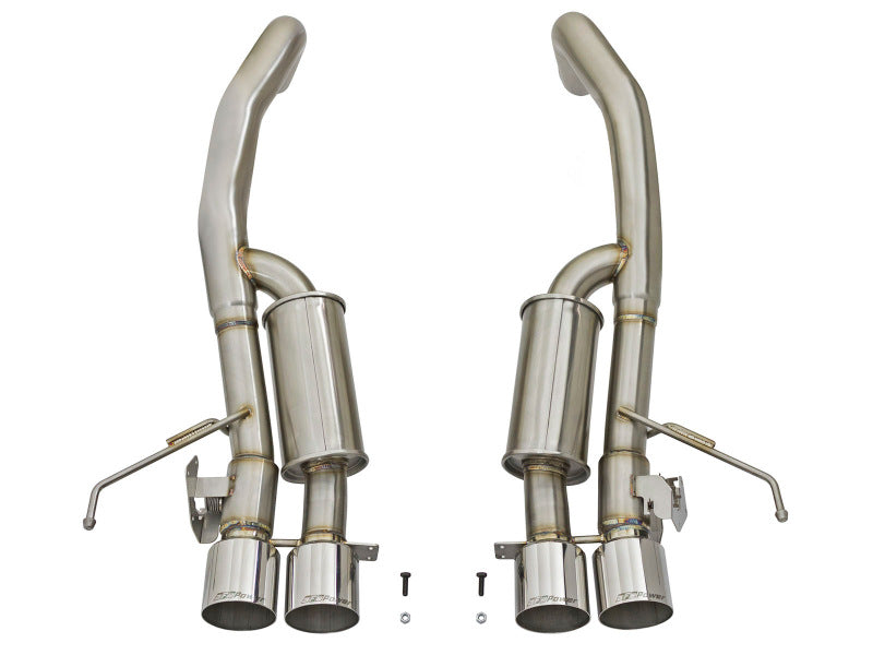 Load image into Gallery viewer, aFe MACHForce XP 3in-2 1/2in Axle Back 304SS Exhaust w/ Polished Tips 15-17 Chevy Corvette Z06

