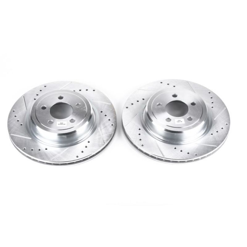 Load image into Gallery viewer, Power Stop 06-18 Dodge Charger Rear Evolution Drilled &amp; Slotted Rotors - Pair

