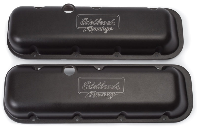 Load image into Gallery viewer, Edelbrock Valve Cover Victor Series Chevrolet 1965 and Later 396-502 V8 Low Black
