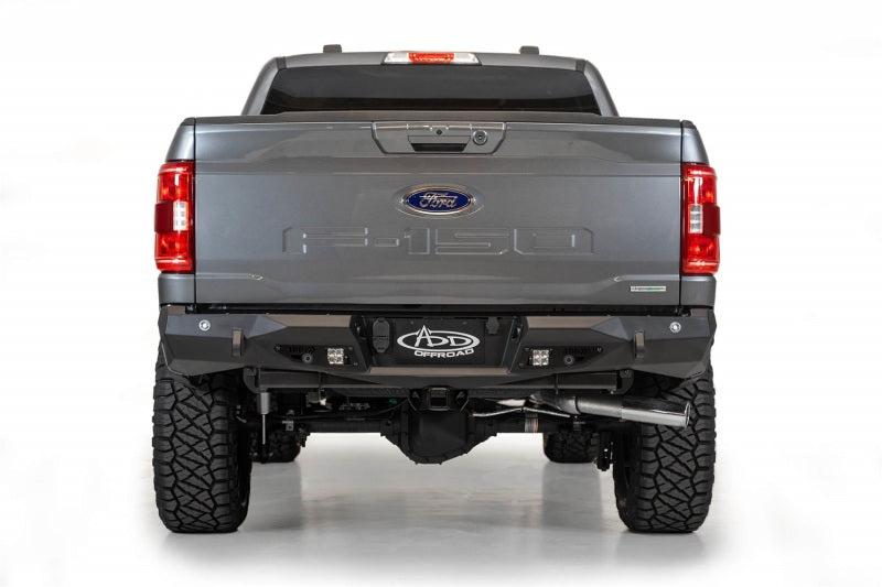 Load image into Gallery viewer, Addictive Desert Designs 2021 Ford F-150 Stealth Fighter Rear Bumper w/ Back up Sensors

