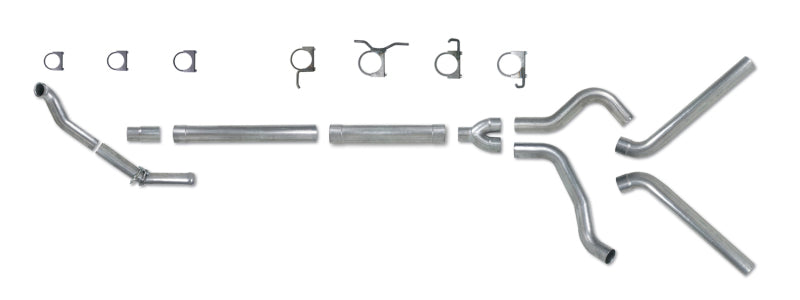 Load image into Gallery viewer, Diamond Eye KIT 4in Turbo Back MFLR RPLCMENT PIPE DUAL ALUM94-97 5 7 3L F250/F350 PWRSTROKE NFS
