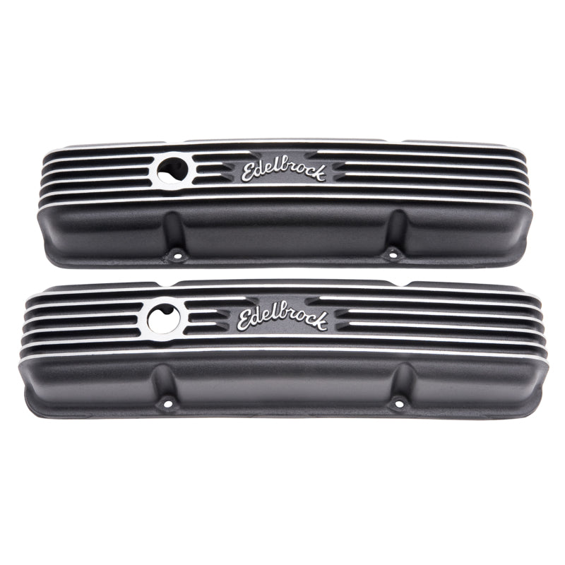 Load image into Gallery viewer, Edelbrock Valve Cover Classic Series Chevrolet 1959-1986 262-400 CI V8 Black
