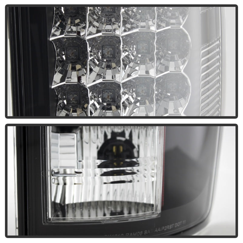Load image into Gallery viewer, Spyder Dodge Ram 07-08 1500/Ram 07-09 2500/3500 LED Tail Lights Black ALT-YD-DRAM06-LED-BK
