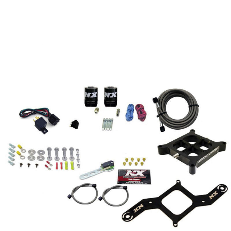 Load image into Gallery viewer, Nitrous Express 4150 Single Entry Billet Crossbar Nitrous Plate Kit (50-300HP) w/o Bottle
