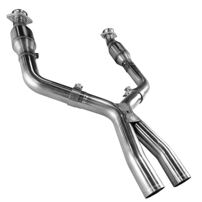 Load image into Gallery viewer, Kooks 05-10 Ford Mustang GT 2 1/2in x 2 1/2in OEM Exhaust GREEN Cat X Pipe
