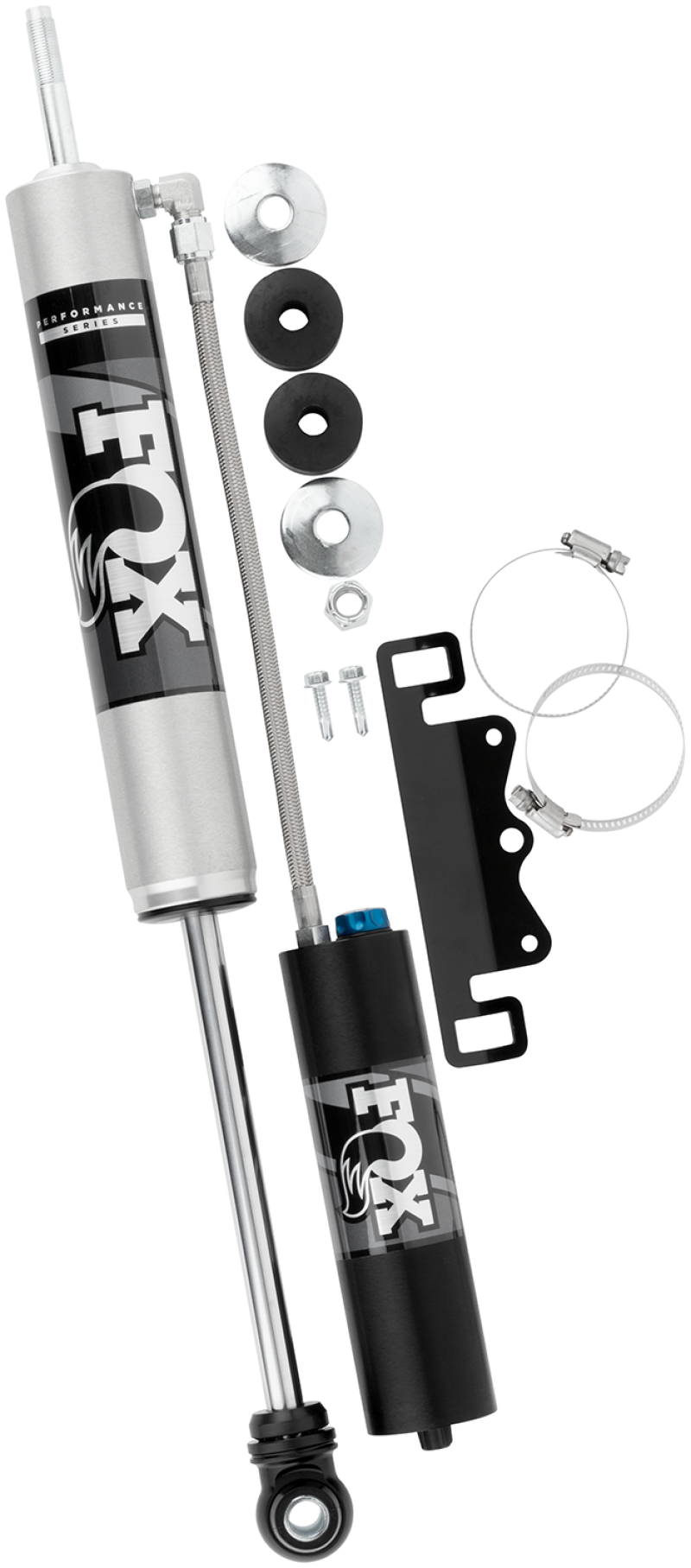 Load image into Gallery viewer, Fox 17-19 Ford F250/F350 2.0 Performance Series Remote Reservoir Adj. Front Shocks 0-1.5in Lift

