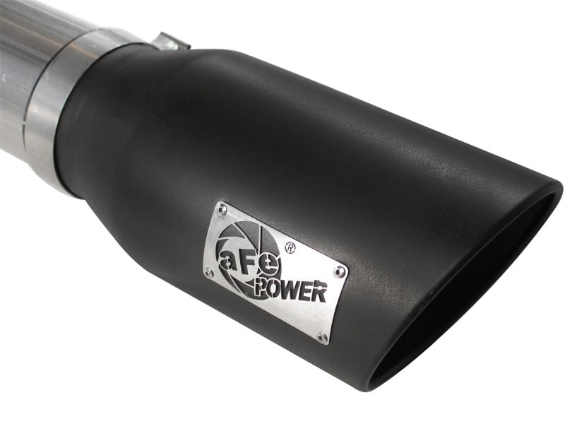 Load image into Gallery viewer, aFe MACHForce XP Exhaust 5in DPF-Back SS 11-13 GM Diesel Trucks V8-6.6L (td) (LML) (Blk Tip)
