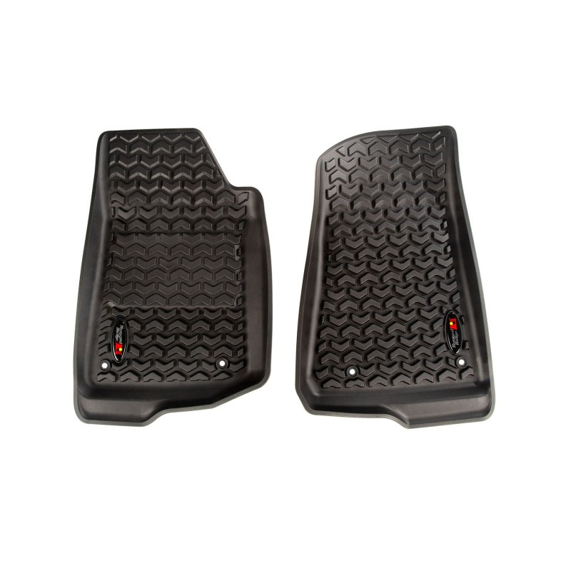 Load image into Gallery viewer, Rugged Ridge Floor Liner Kit Black F/R 18-20 Jeep Wrangler JL 2Dr
