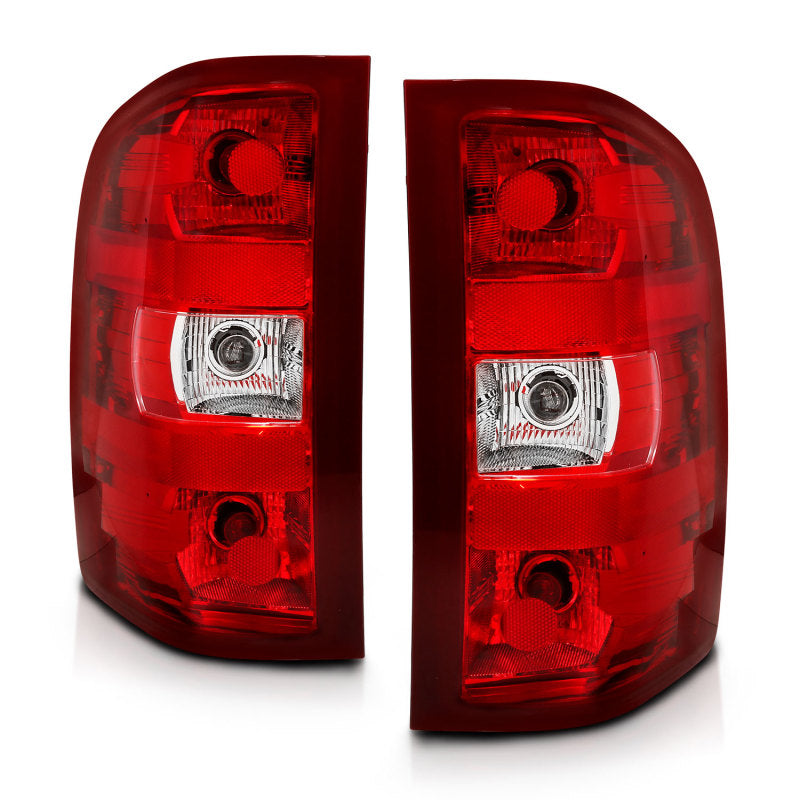 Load image into Gallery viewer, ANZO 2007-2013 Chevy Silverado Taillight Red/Clear Lens (OE Replacement)
