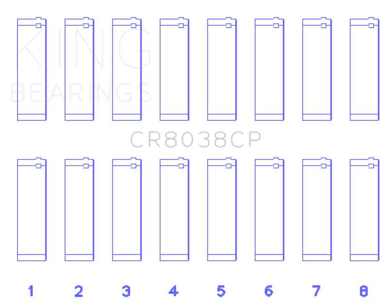 Load image into Gallery viewer, King Engine Bearings 03-09 Ford Powerstroke V8 6.0L Diesel (Size +.75mm) Connecting Rod Bearing Set

