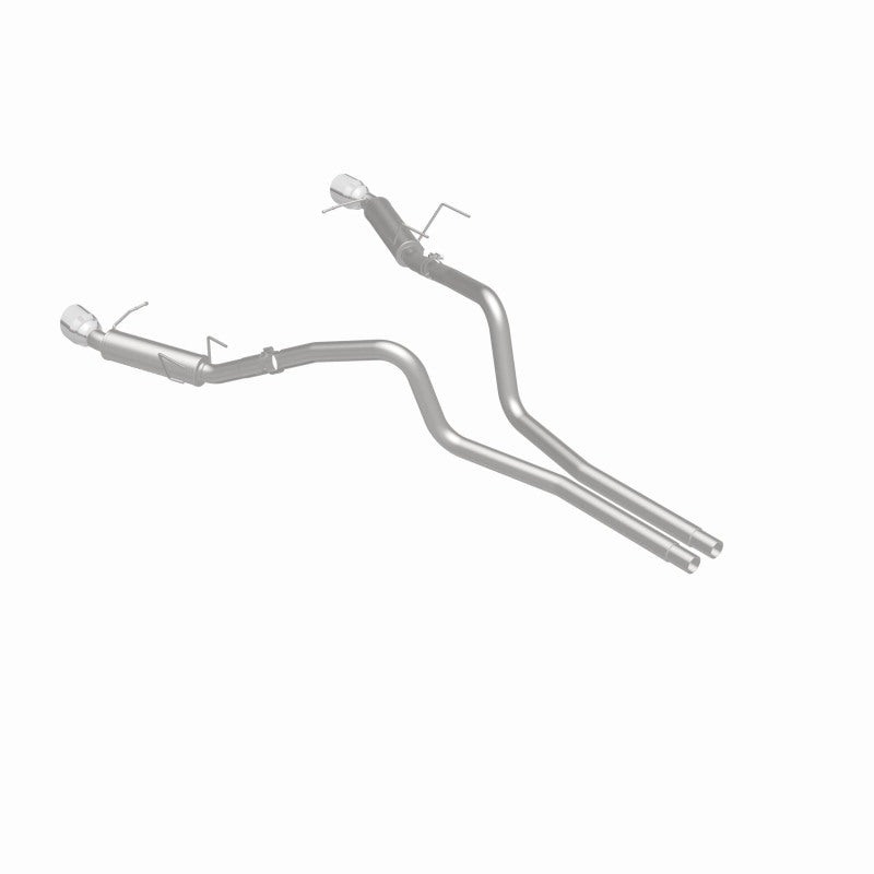 Load image into Gallery viewer, Magnaflow 2014 Ford Mustang V6 3.7L Comp Series Dual Split Rear Polished Stainless C/B Perf Exhaust
