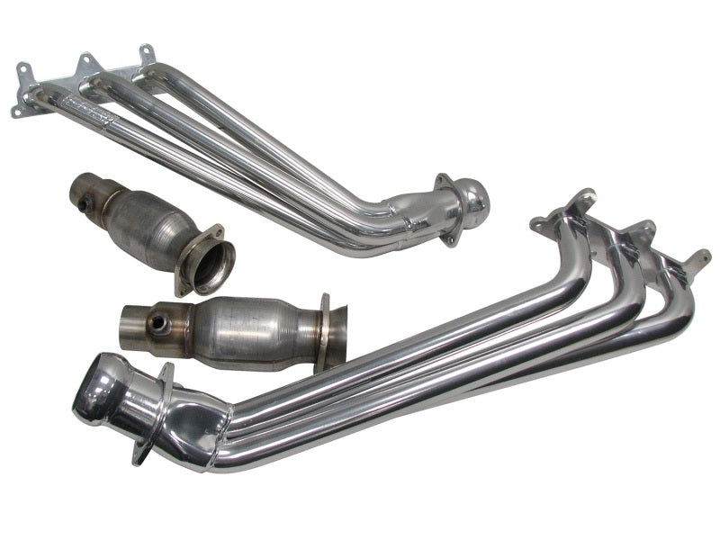 Load image into Gallery viewer, BBK 10-11 Camaro V6 Long Tube Exhaust Headers With Converters - 1-5/8 Silver Ceramic
