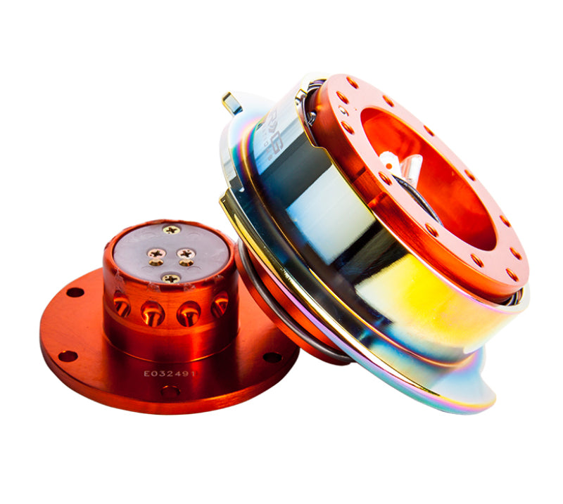 Load image into Gallery viewer, NRG Quick Release Gen 2.5 - Orange Body / Neochrome Ring
