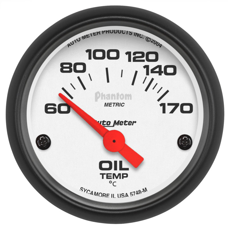 Load image into Gallery viewer, Autometer Phantom 2-1/16in 60-170 Deg F Electronic Oil Temperature Gauge
