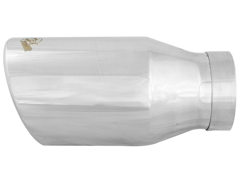 Load image into Gallery viewer, aFe Diesel Exhaust Tip Bolt On Polished 4in Inlet x 6in Outlet x 12in Length
