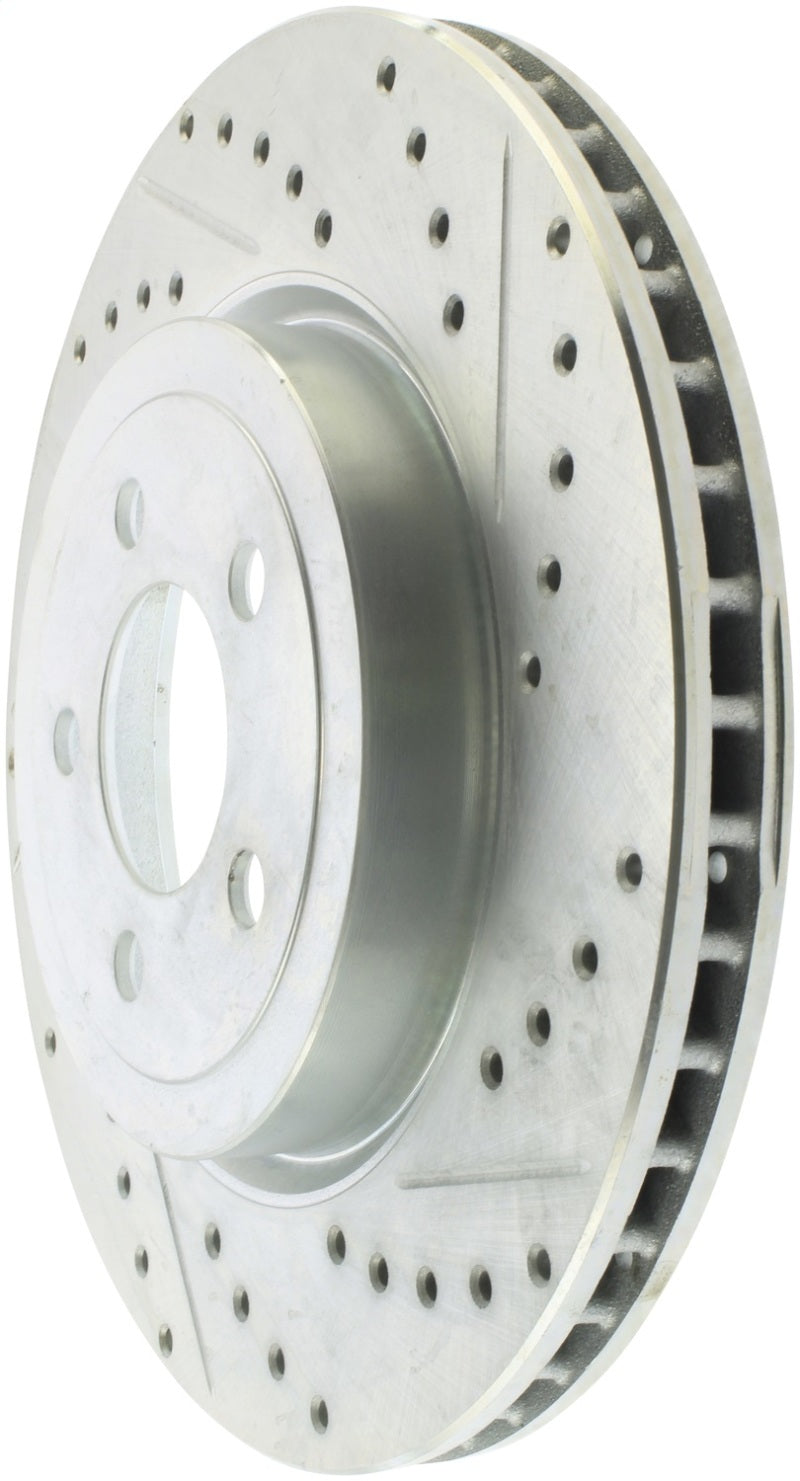 Load image into Gallery viewer, StopTech Select Sport 10-14 Dodge Challenger Drilled and Slotted Front Left Brake Rotor
