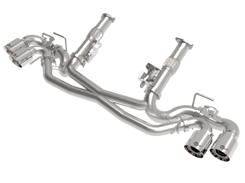 Load image into Gallery viewer, AFe MACH Force-Xp 304 Stainless Steel Cat-Back Exhaust Polished 2020 Chevrolet Corvette C8
