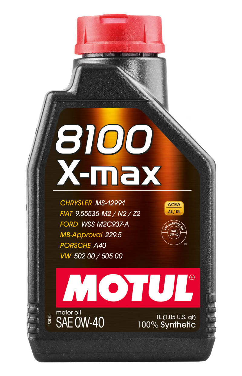 Load image into Gallery viewer, Motul 1L Synthetic Engine Oil 8100 0W40 X-MAX - Porsche A40
