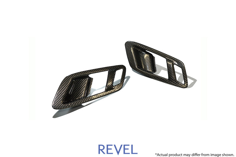 Load image into Gallery viewer, Revel GT Dry Carbon Inner Door Handle Cover 2020 Toyota GR Supra - 2 Pieces
