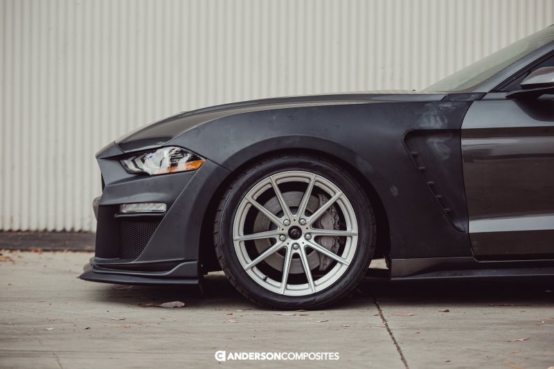 Load image into Gallery viewer, Anderson Composites 18-19 Ford Mustang Type-ST Fiberglass Front Fenders (Pair)
