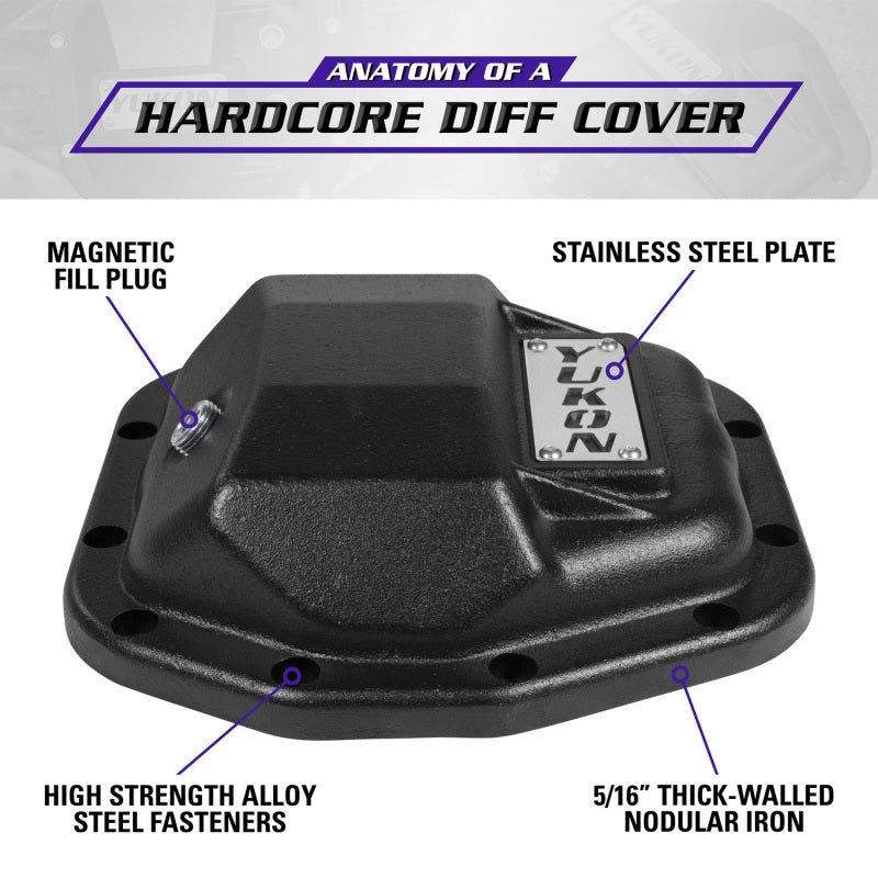 Load image into Gallery viewer, Yukon Gear Hardcore Rear Nodular Iron Cover for Jeep Wrangler JL Dana 44/220mm
