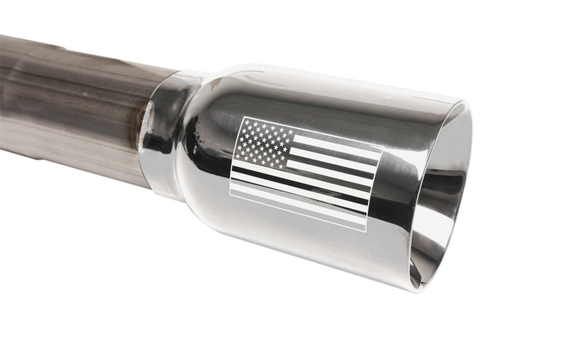 Load image into Gallery viewer, Corsa 2007-2018 Jeep Wrangler JKU 3.6L/3.8L 2.75in Sport Cat-Back Exhaust w/ 4in American Flag Tips
