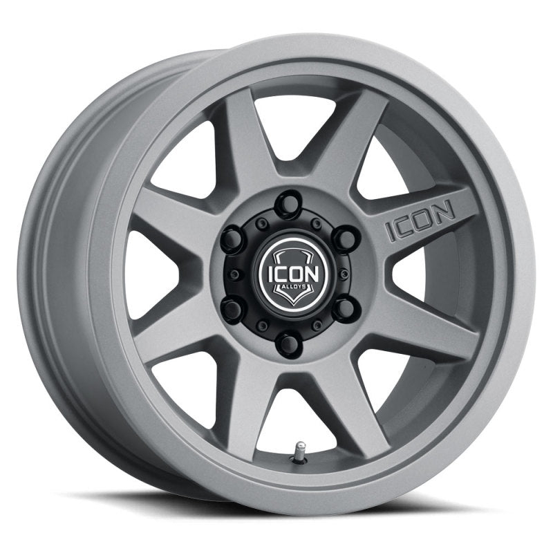 Load image into Gallery viewer, ICON Rebound 17x8.5 6x5.5 0mm Offset 4.75in BS 106.1mm Bore Charcoal Wheel

