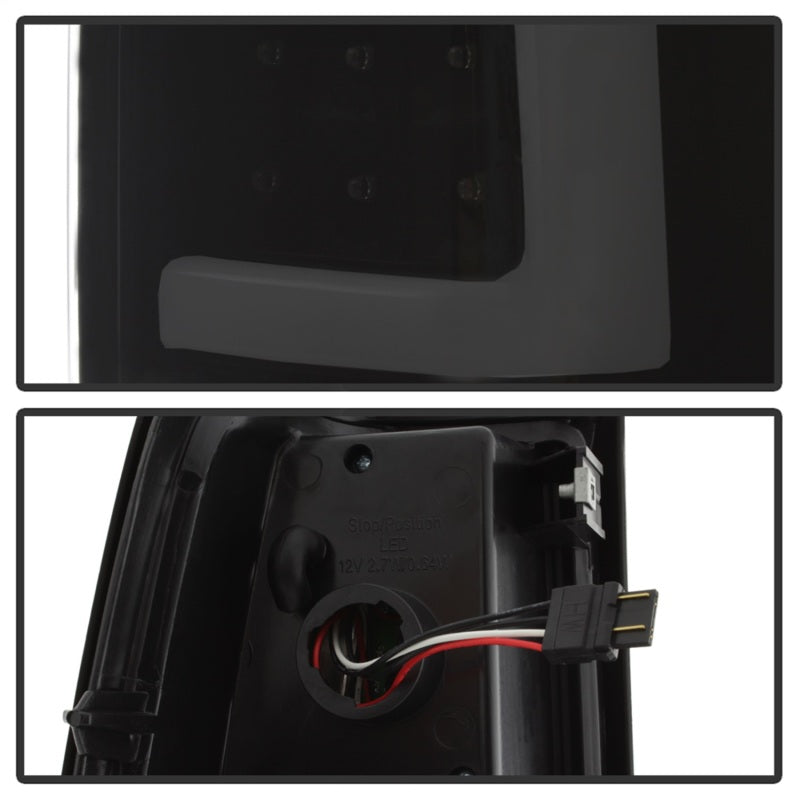 Load image into Gallery viewer, xTune Chevy Silverado 1500/2500/3500 99-02 Version 3 Tail Lights Black Smoke ALT-ON-CS99V3-LBLED-BSM
