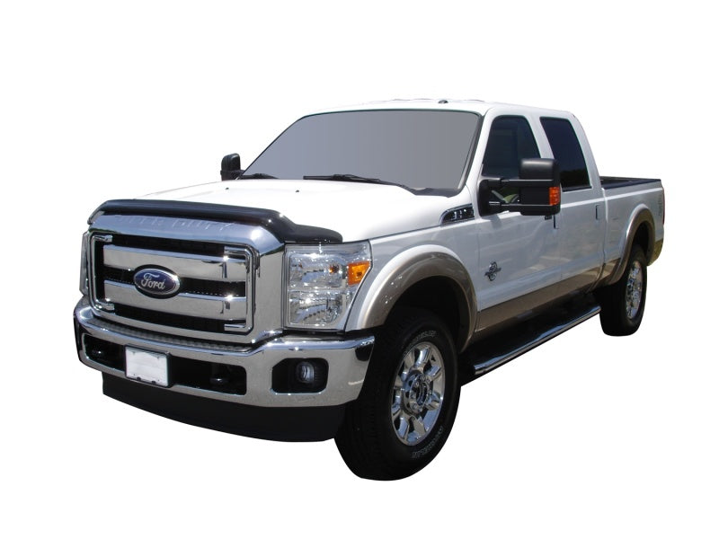 Load image into Gallery viewer, AVS 11-16 Ford F-350 High Profile Bugflector II Hood Shield - Smoke
