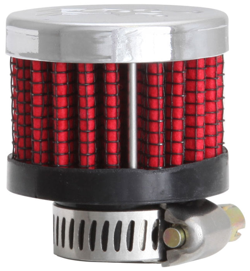 Load image into Gallery viewer, K&amp;N Rubber Base Crankcase Vent Filter - 0.55in Flange ID 1.375in OD 1.125in Height
