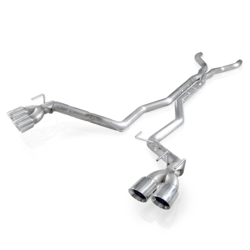 Load image into Gallery viewer, Stainless Works 2012-15 Camaro ZL1 6.2L 3in Catback Dual Chambered Exhaust X-Pipe Quad Tips
