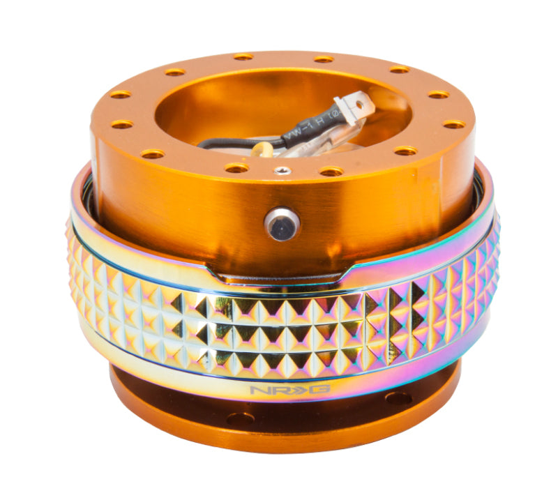 Load image into Gallery viewer, NRG Quick Release Kit - Pyramid Edition - Rose Gold Body / Neochrome Pyramid Ring
