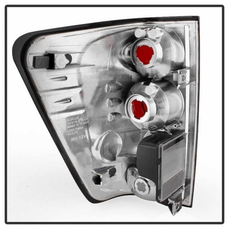 Load image into Gallery viewer, Spyder Nissan Titan 04-14 Euro Style Tail Lights Black Smoke ALT-YD-NTI04-BSM
