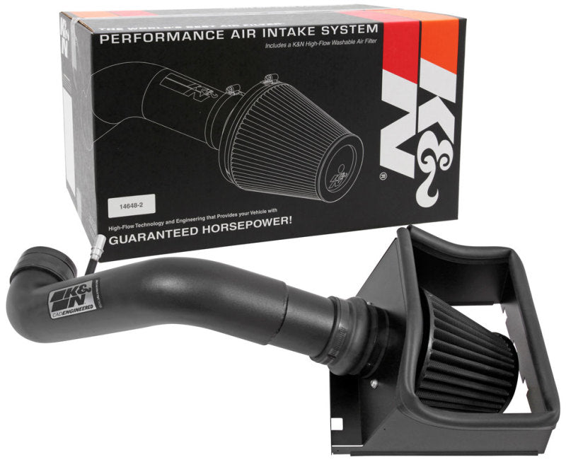 Load image into Gallery viewer, K&amp;N 11-14 Ford F150 5.0L V8 Black Performance Intake Kit
