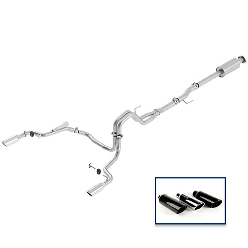 Load image into Gallery viewer, Ford Racing 15-18 F-150 5.0L Cat-Back Extreme Exhaust System Rear Exit w/ Chrome Tips
