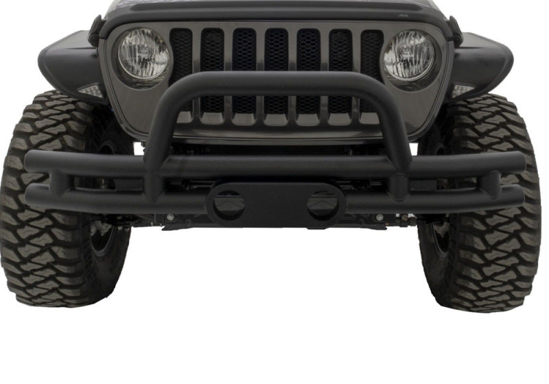 Load image into Gallery viewer, Rampage 2007-2018 Jeep Wrangler(JK) Double Tube Bumper Front - Black
