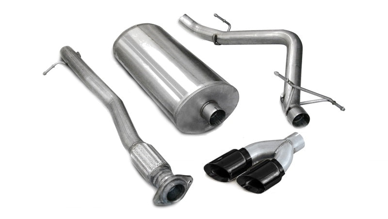 Load image into Gallery viewer, Corsa 2007-2008 Chevrolet Silverado Crew Cab/Short Bed 1500 5.3L V8 Black Sport Cat-Back Exhaust

