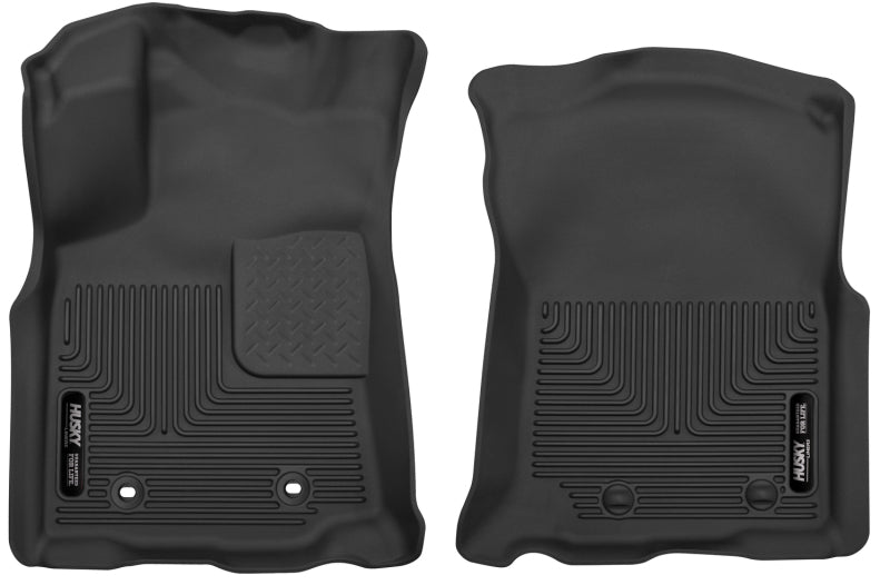 Load image into Gallery viewer, Husky Liners 2016 Toyota Tacoma Double Cab Pickup Black Front Floor Liners
