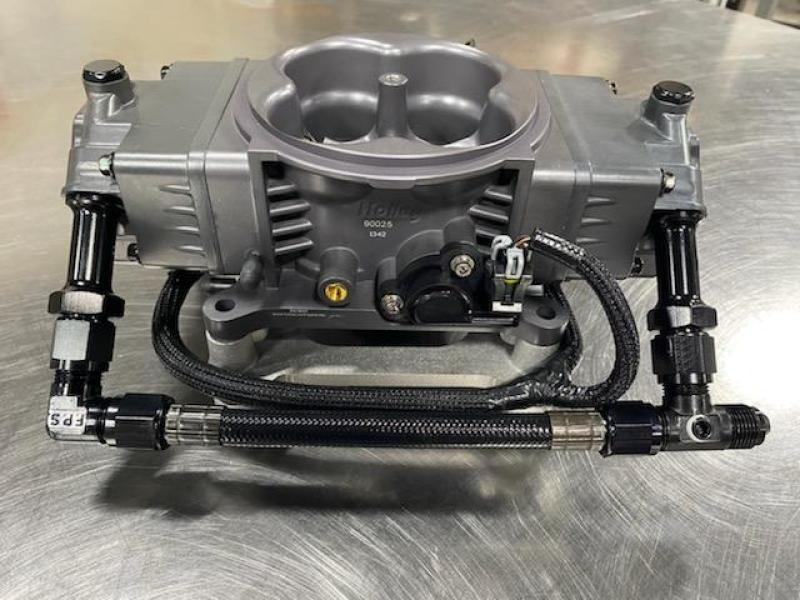 Load image into Gallery viewer, Fragola 8AN Holley Term. Stealth EFI Feed Line Kit - Black Hose
