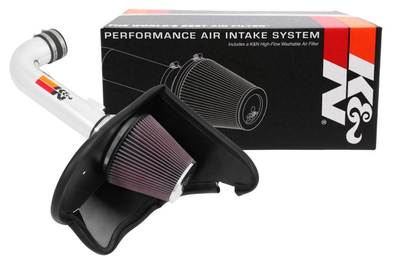 Load image into Gallery viewer, K&amp;N 16-17 Chevy Camaro 3.6L Silver Typhoon Short Ram Intake
