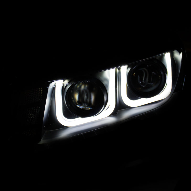 Load image into Gallery viewer, ANZO 2014-2015 Chevrolet Camaro Projector Headlights w/ U-Bar Black
