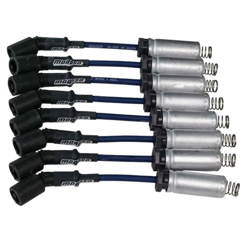 Load image into Gallery viewer, Moroso GM LS Ignition Wire Set - Ultra 40 - Unsleeved - Coil-On- 8in Wire - Blue
