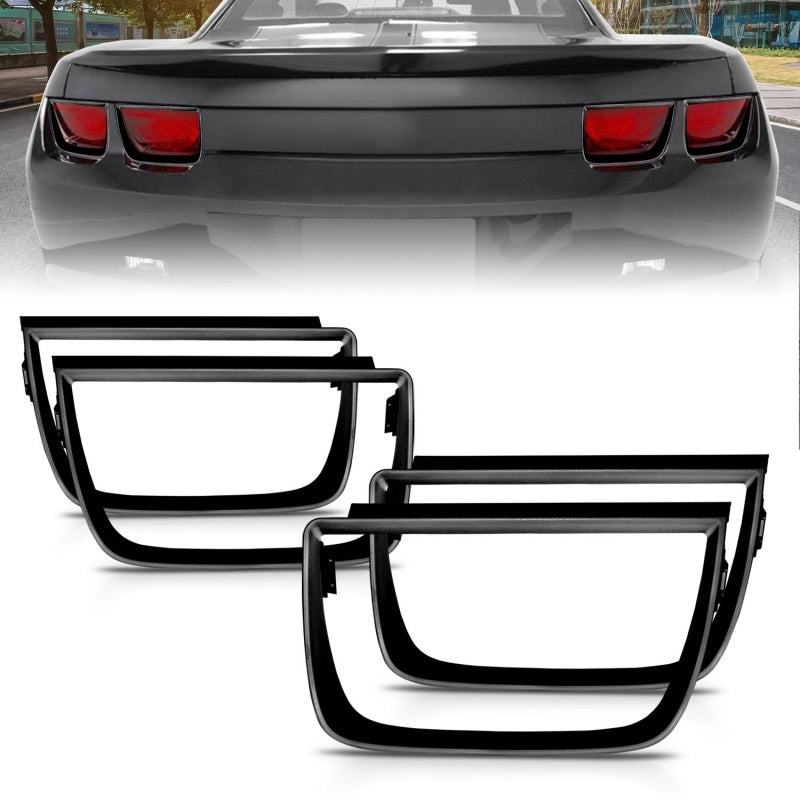 Load image into Gallery viewer, ANZO Taillight Bezels 2010-2013 Chevrolet Camaro Taillight Bezels - 4pc Flat Black
