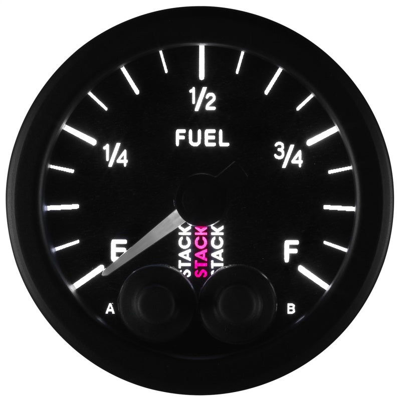 Load image into Gallery viewer, Autometer Stack 52mm 0-280 Ohm Programmable Pro-Control Fuel Level Gauge - Black
